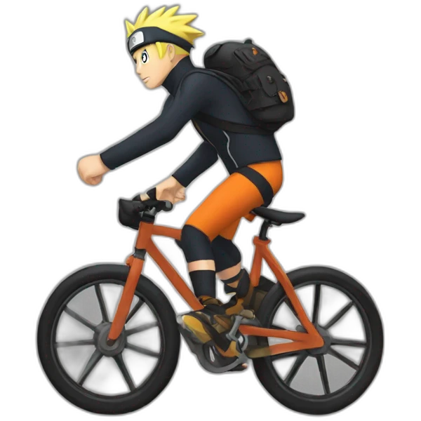 Naruto by bike emoji