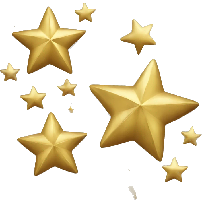 christmas stars gold emoji