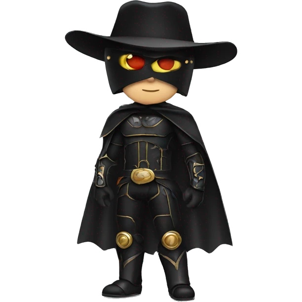 Zorro as a cyborg emoji