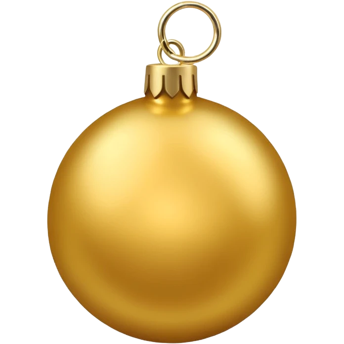 Christmas tree ball golden emoji
