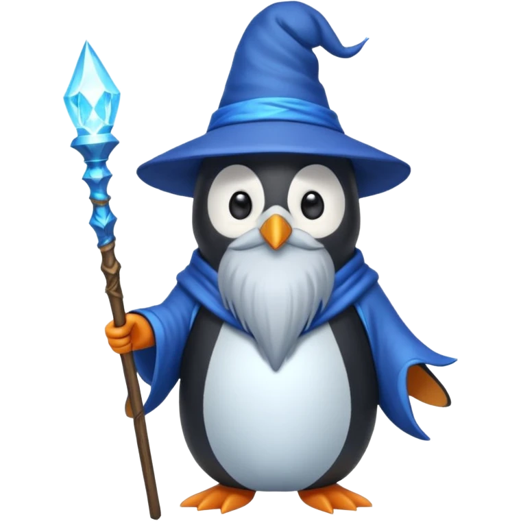 Penguin Wizard emoji