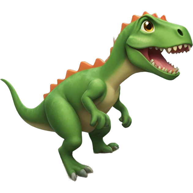 dinossauro surfing emoji