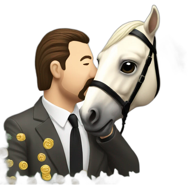 David Brent Kissing a Horse emoji