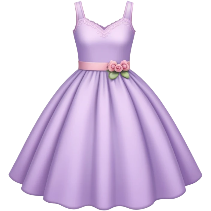 very light lavender rosy dress emoji