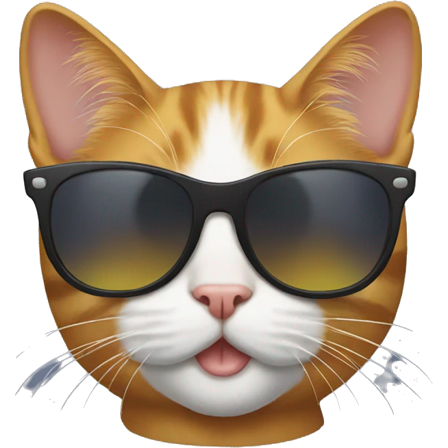 Cat with sunglasses emoji