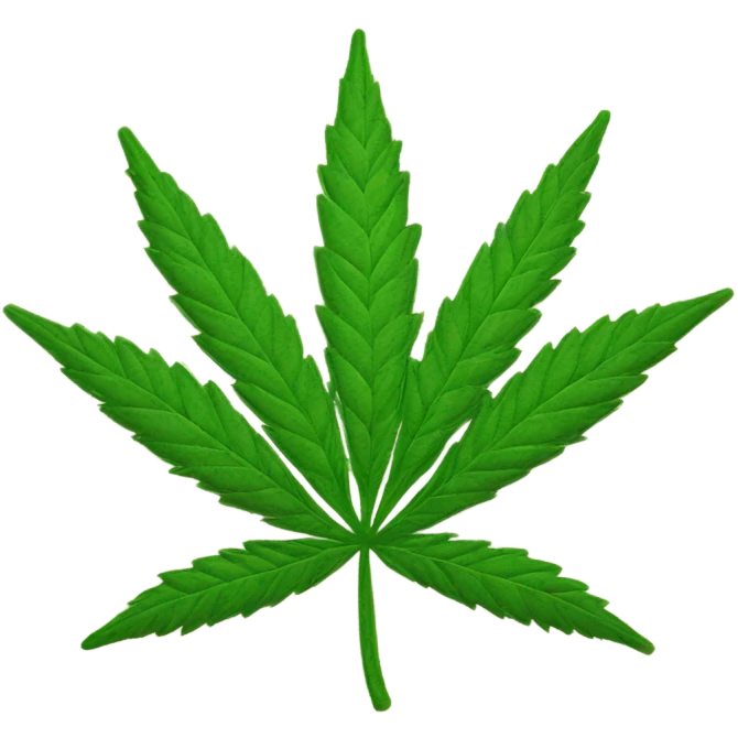 a hemp leaf  emoji