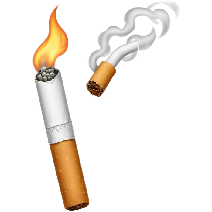Minimalistic cigarette emoji emoji