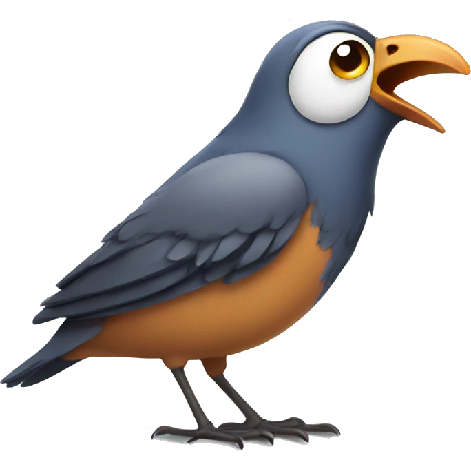 shocked bird emoji