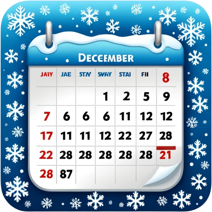 CALENDARIO DE DICIEMBRE emoji