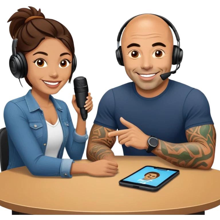 generate realistic detailed joe rogan podcast emoji