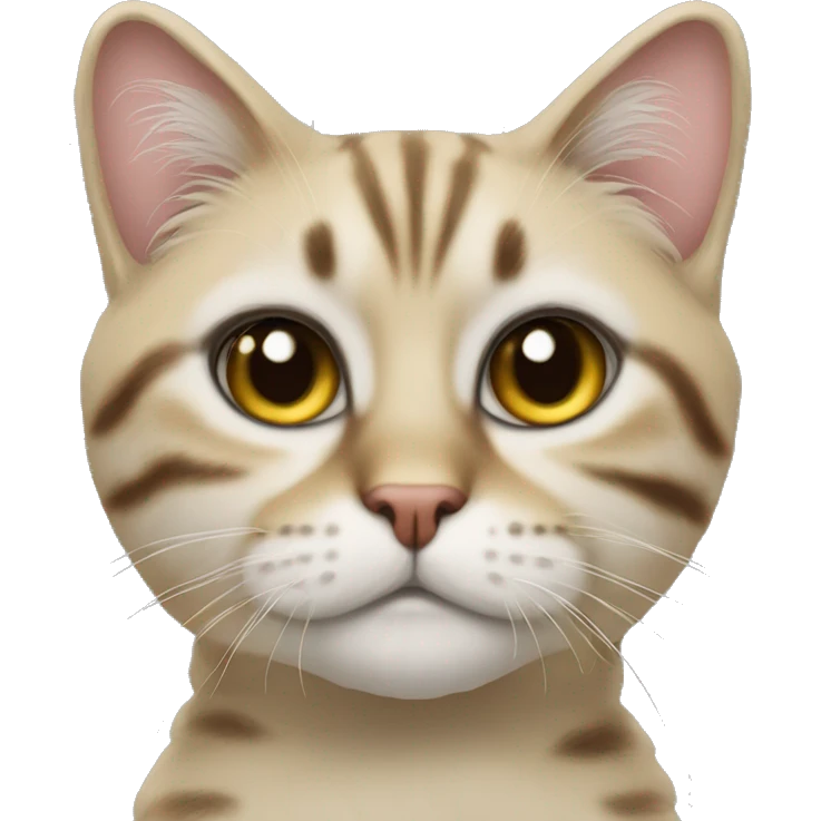 Рыже белый кот emoji