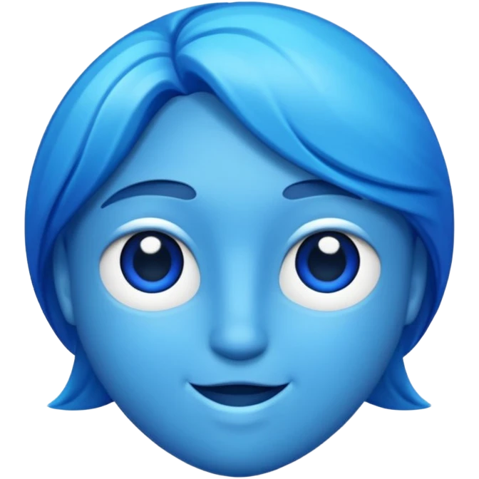 Blue emoji
