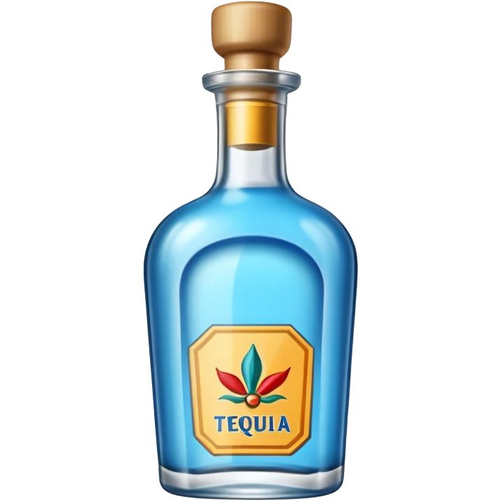 Bottle tequila azul emoji