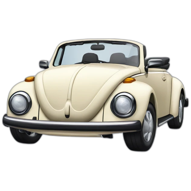 volkswagen new beattle convertible emoji