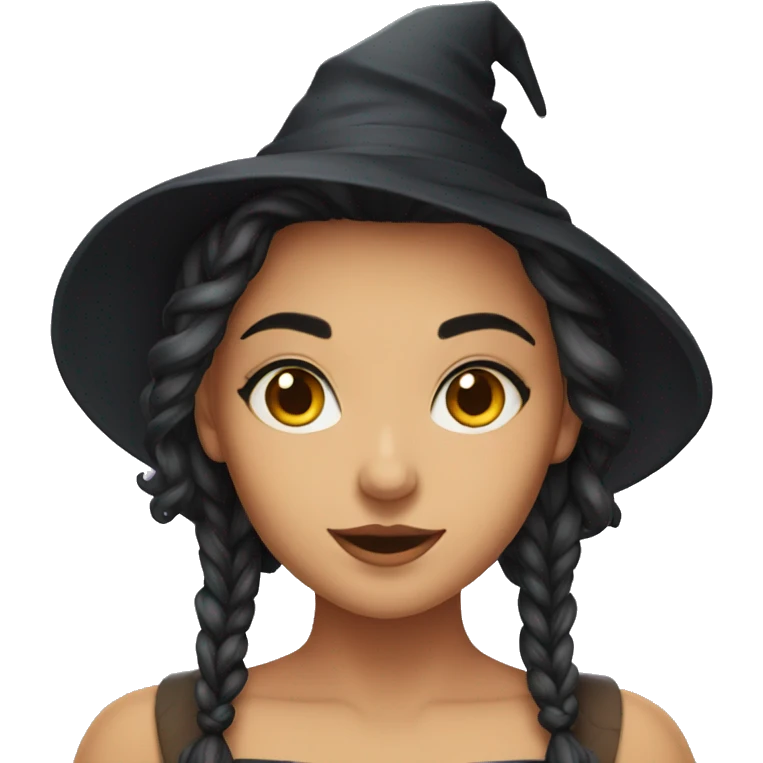 Young and beautiful witch  emoji