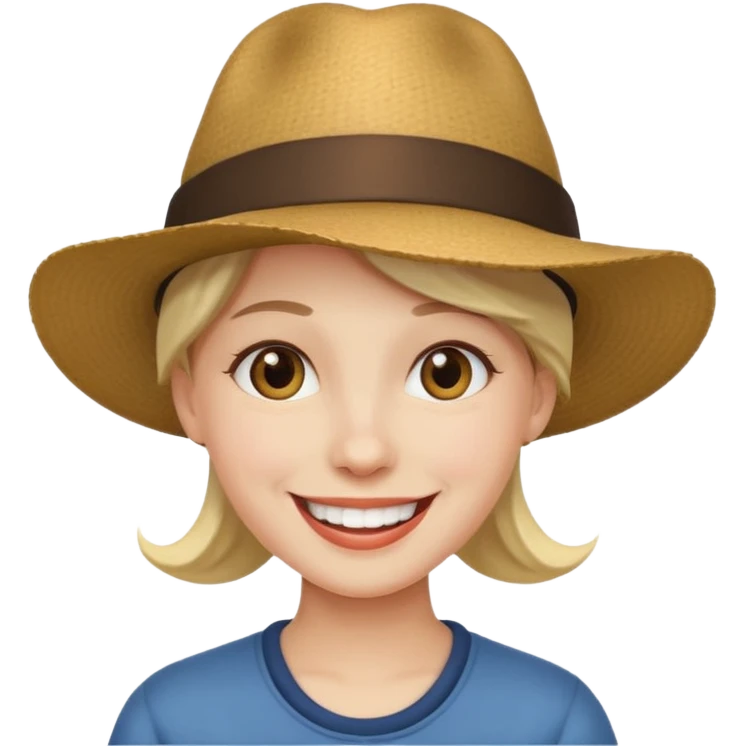 Where’s waldo emoji with hat emoji