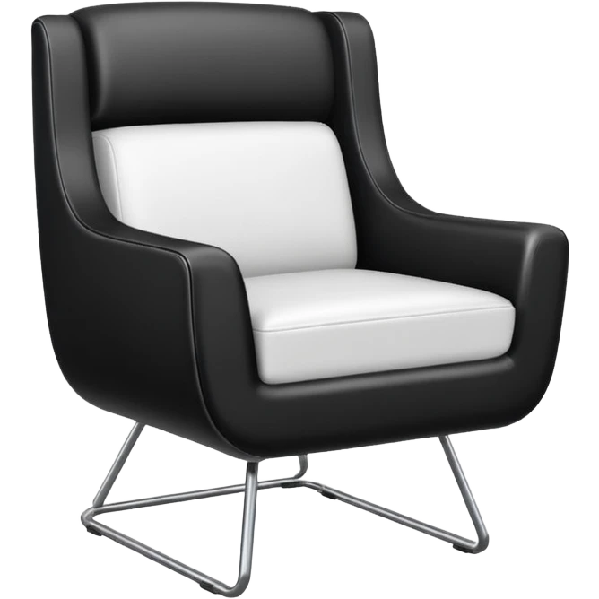 modern white chair emoji