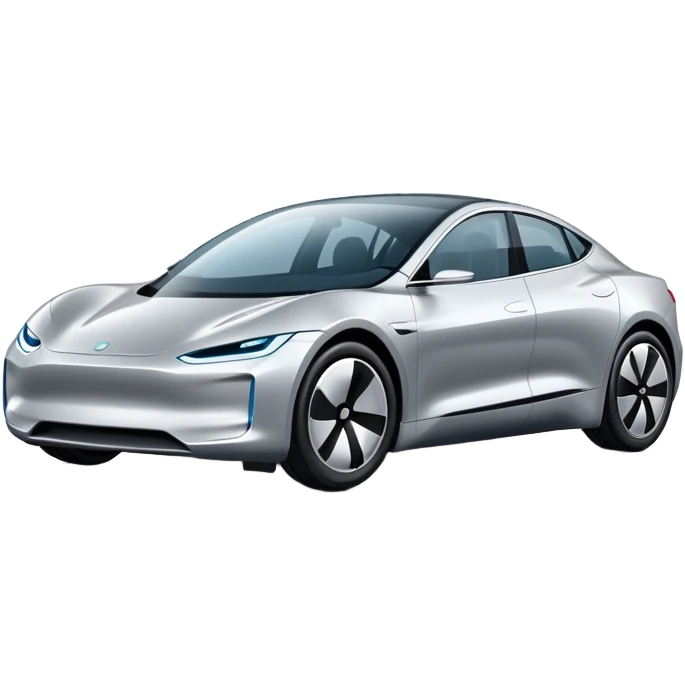 modern sleek electric car emoji