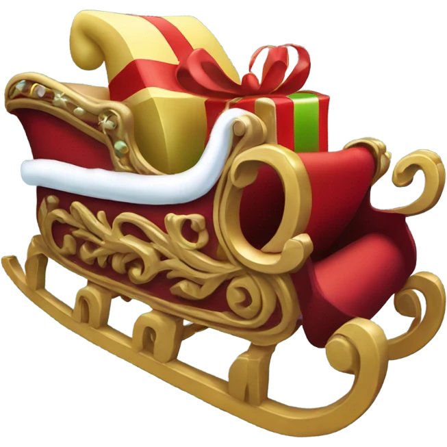 Santa’s sleigh emoji
