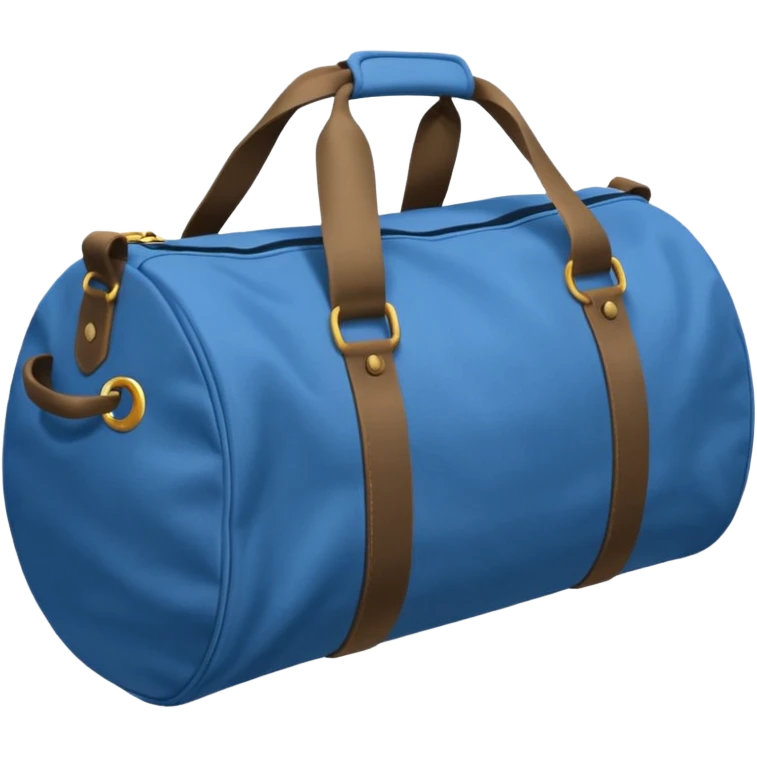 Blue duffel bag  emoji