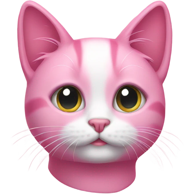 Pink cat emoji