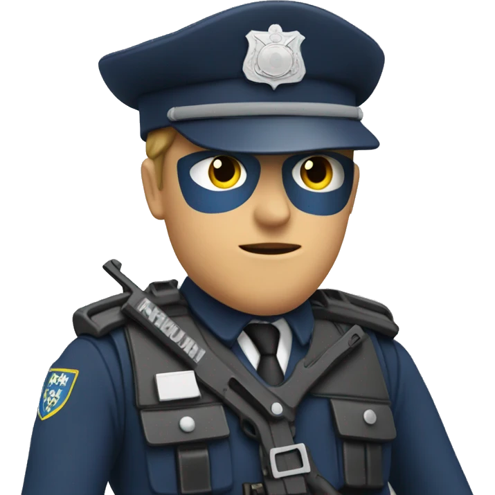 Czech Police with gun in hand emoji