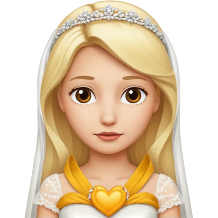 blonde bride no smile emoji