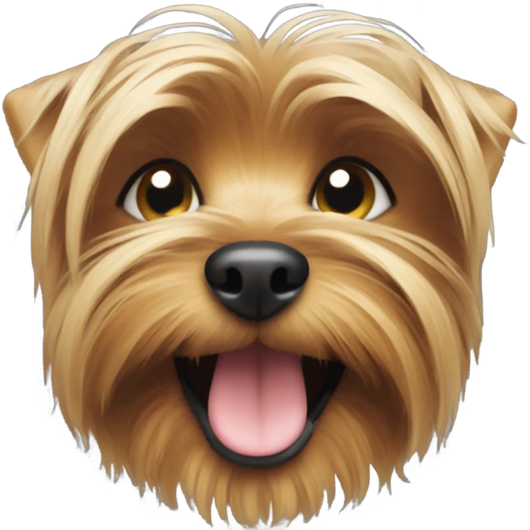Yorkshire terrier smiling emoji