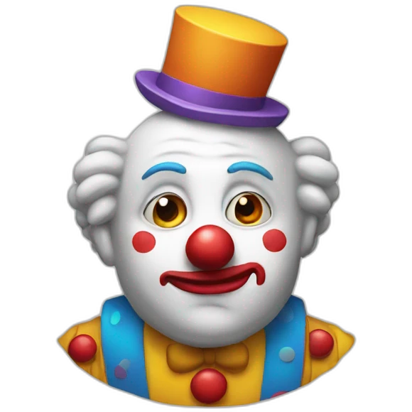 thinking-clown emoji
