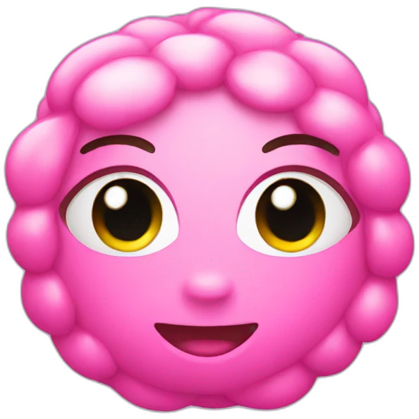 Pink cute bead emoji