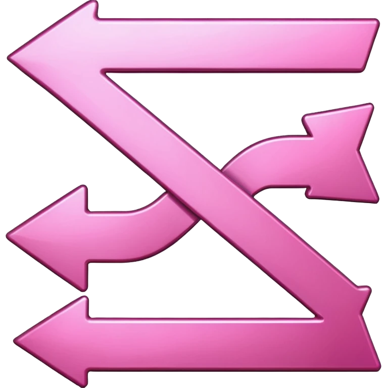 Pink reverse arrow  emoji