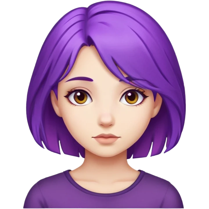 Purple girly  emoji