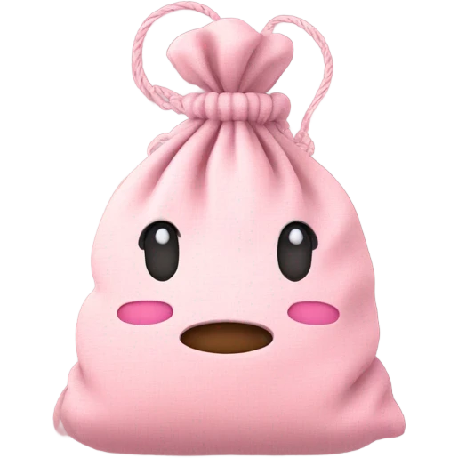 pink money bag emoji