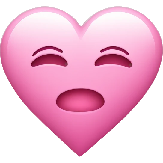 heart with a T inside in pink emoji