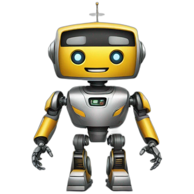 a cool robot for a dealership's chatbot emoji