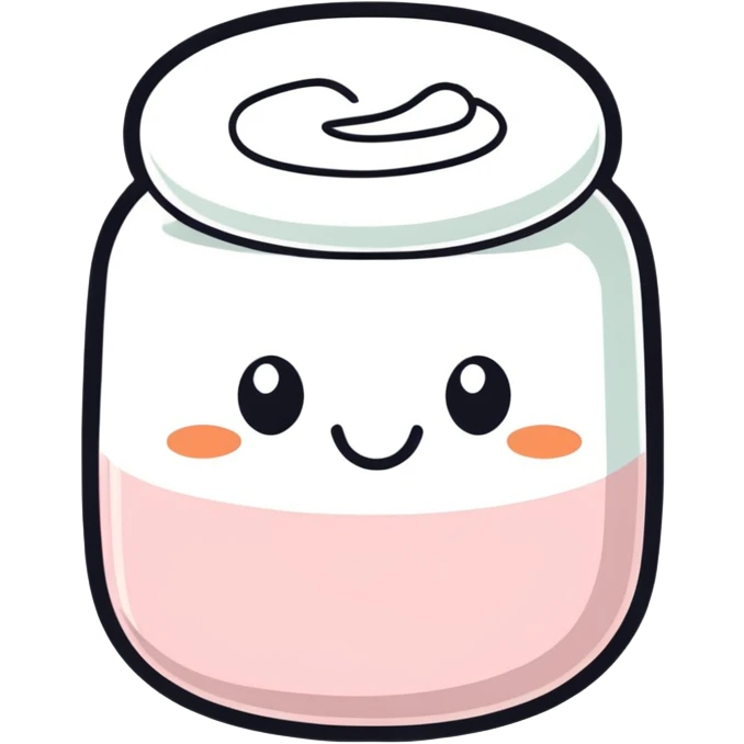 Marshmallow happy emoji