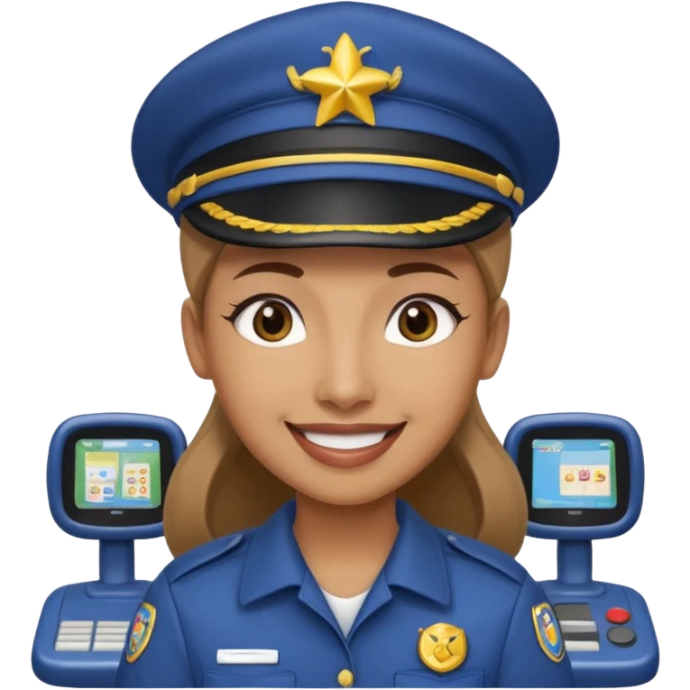 Fairground Staff Ride Operator at Controls emoji