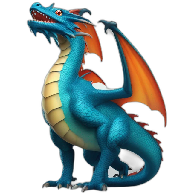 Un DRAGON-poisson braisé emoji