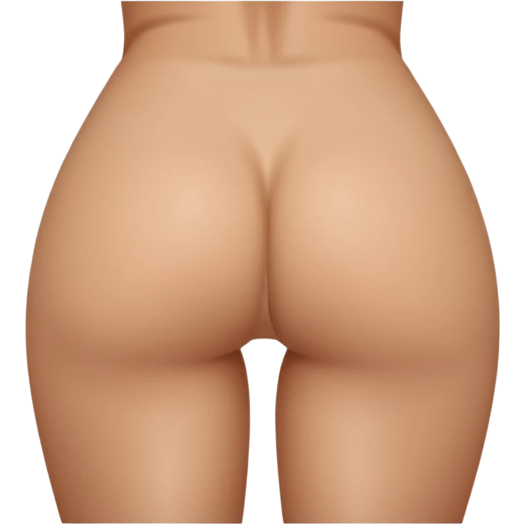 Woman's ass, show butt hole emoji