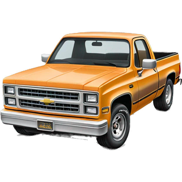 1980 square body Chevy truck emoji