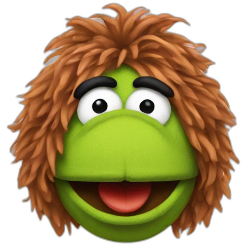 Muppet with big nose emoji