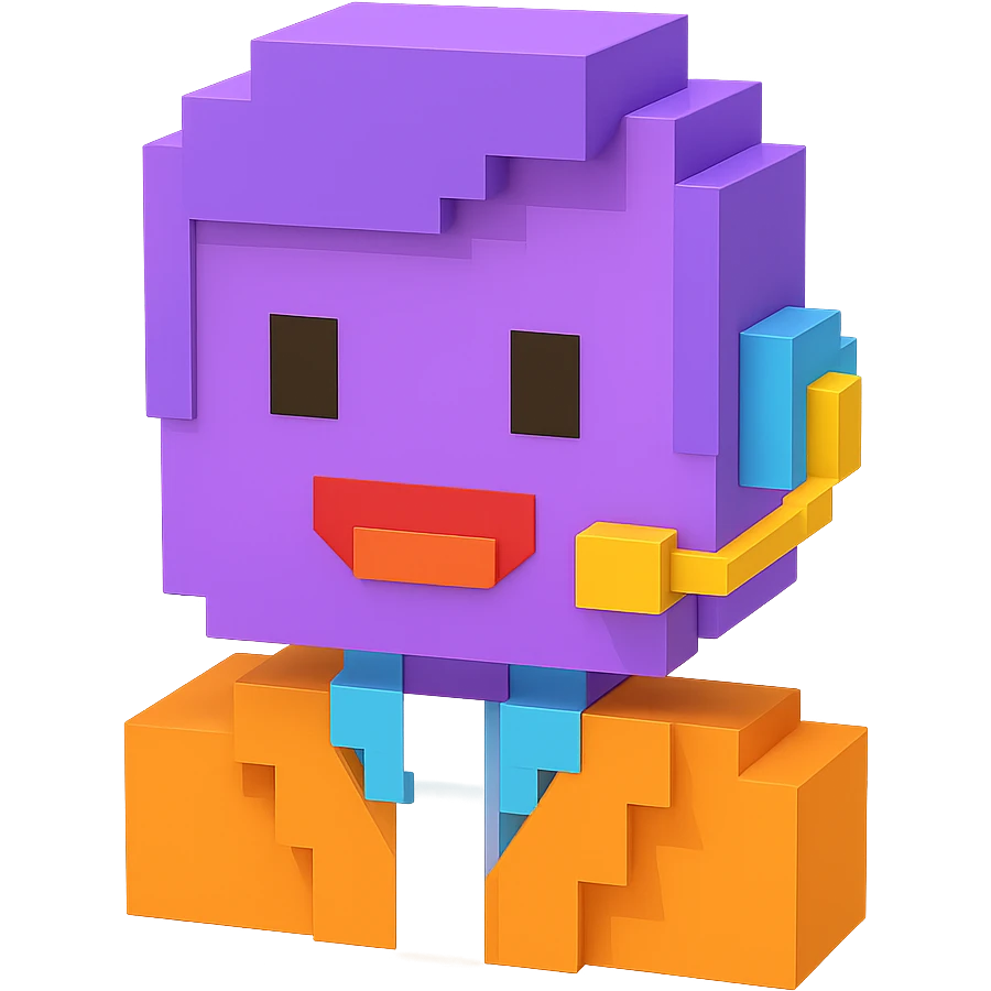purple head of sales person emoji