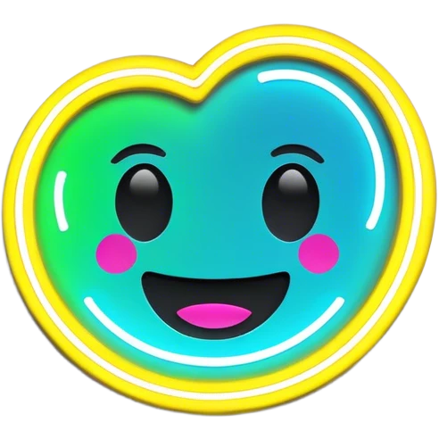 Neon signboard emoji