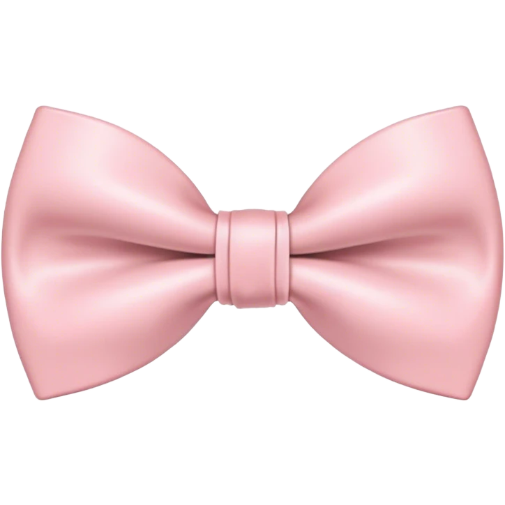 thin coquette style bow tie light pink emoji