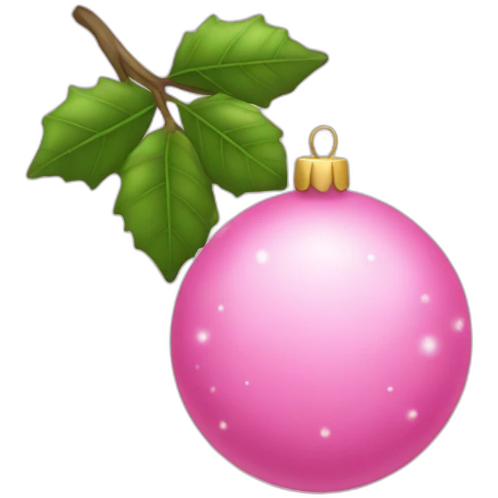árvore de natal rosa emoji