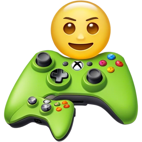 Clash of Clans aesthetic: Cinematic Playful Xbox 360 Console Portrait Emoji, rendered in a 3D vector-style similar to standard emojis with minimal shading and bold, simplified shapes. A compact, distinct form with signature details, softly glowing with a modern gaming energy charm. Simplified yet unmistakably iconic, highly detailed and consistent, glowing with a soft radiance and high shine. Stylized with a touch of next-gen innovation and a soft glowing outline, capturing the essence of a beloved gaming relic with a friendly, playful manner! emoji