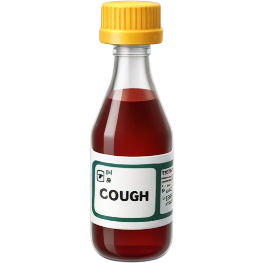 cough syrup bottle  emoji