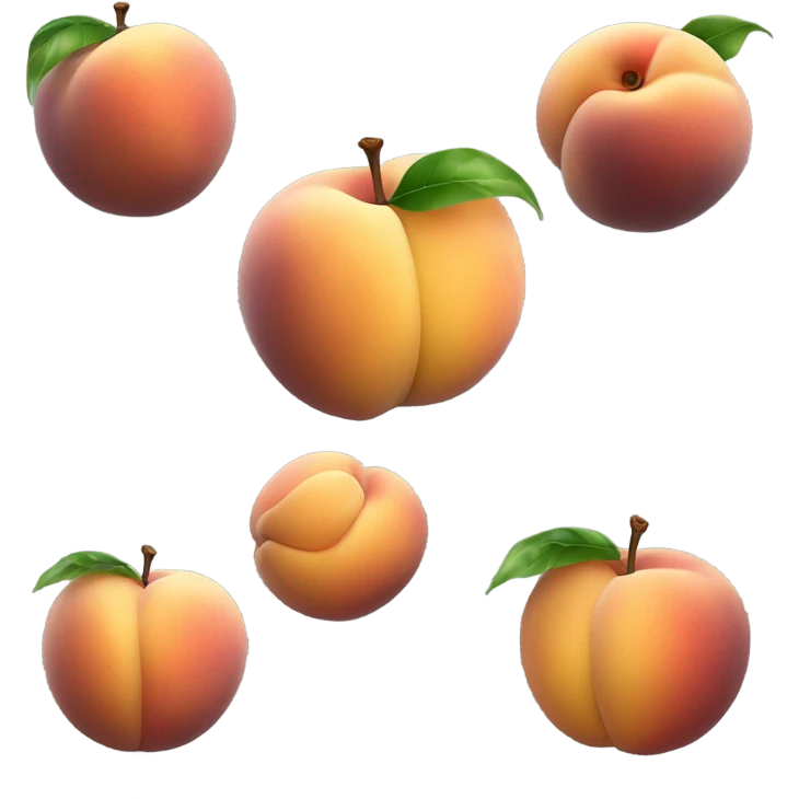 Hand slapping a peach emoji