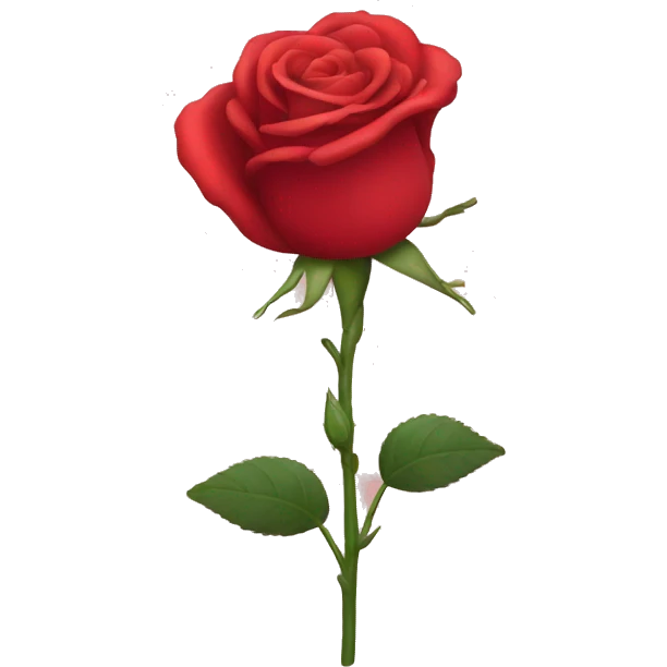 red rose emoji