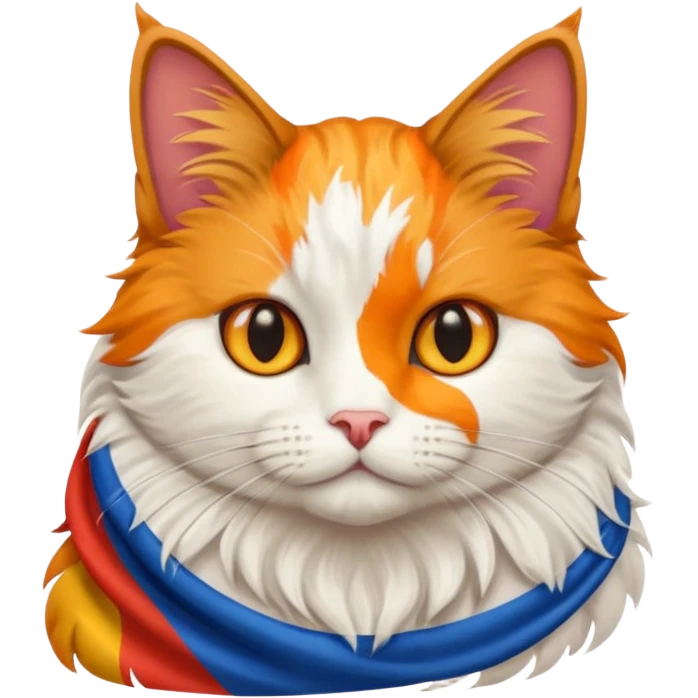 cat with Kurdistan flag emoji